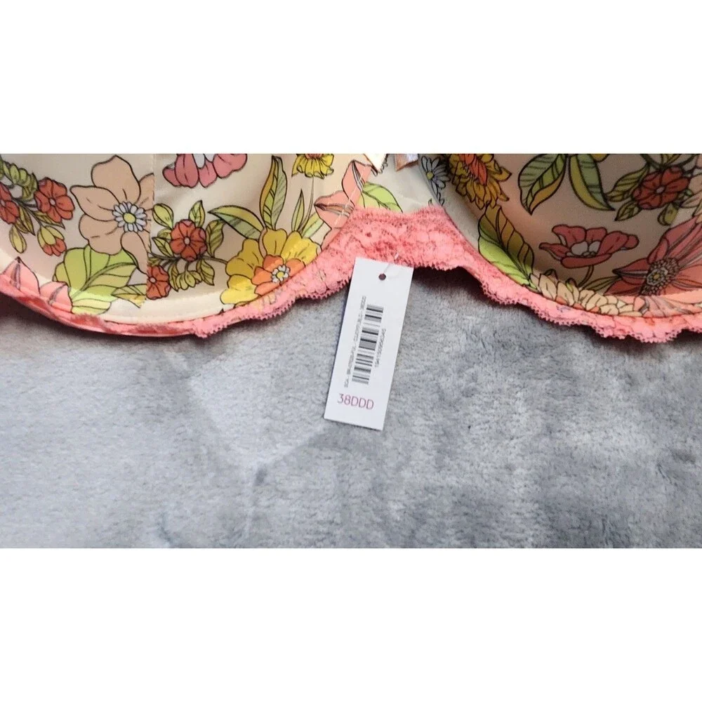 Adore Me 38DDD Joyful Bloom Nare Contour Full‎ Coverage Bra NWT Adjustable